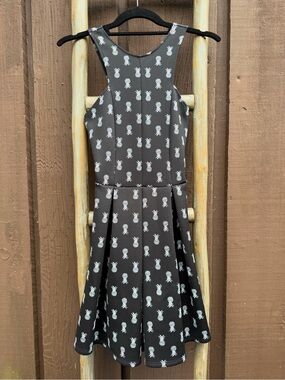 Hollister Babydoll Skater Dress Pineapple Print Y2K Grunge Coquette XS